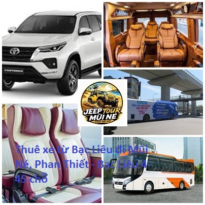 Thuê xe từ Bạc Liêu đi Mũi Né