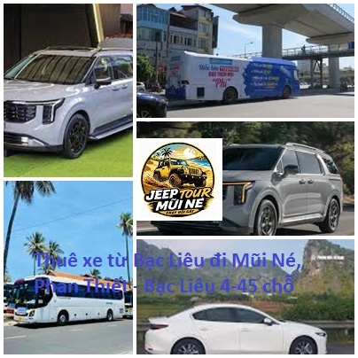 Thuê xe từ Bạc Liêu đi Mũi Né