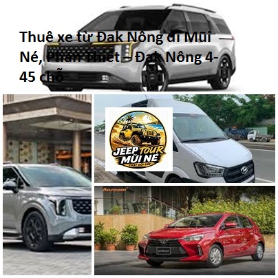 Thuê xe từ Đak Nông đi Mũi Né
